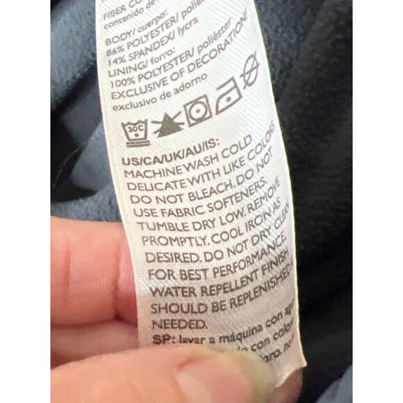 Eddie Bauer size 8 performance pants, gray zip pockets lined warmth, hiking - Picture 7 of 9